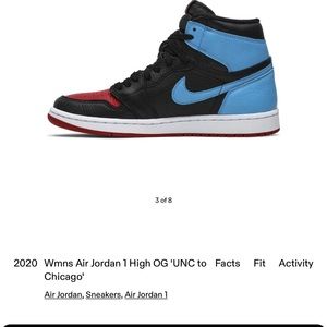 Womens Air Jordan 1 High OG UNC to Chicago